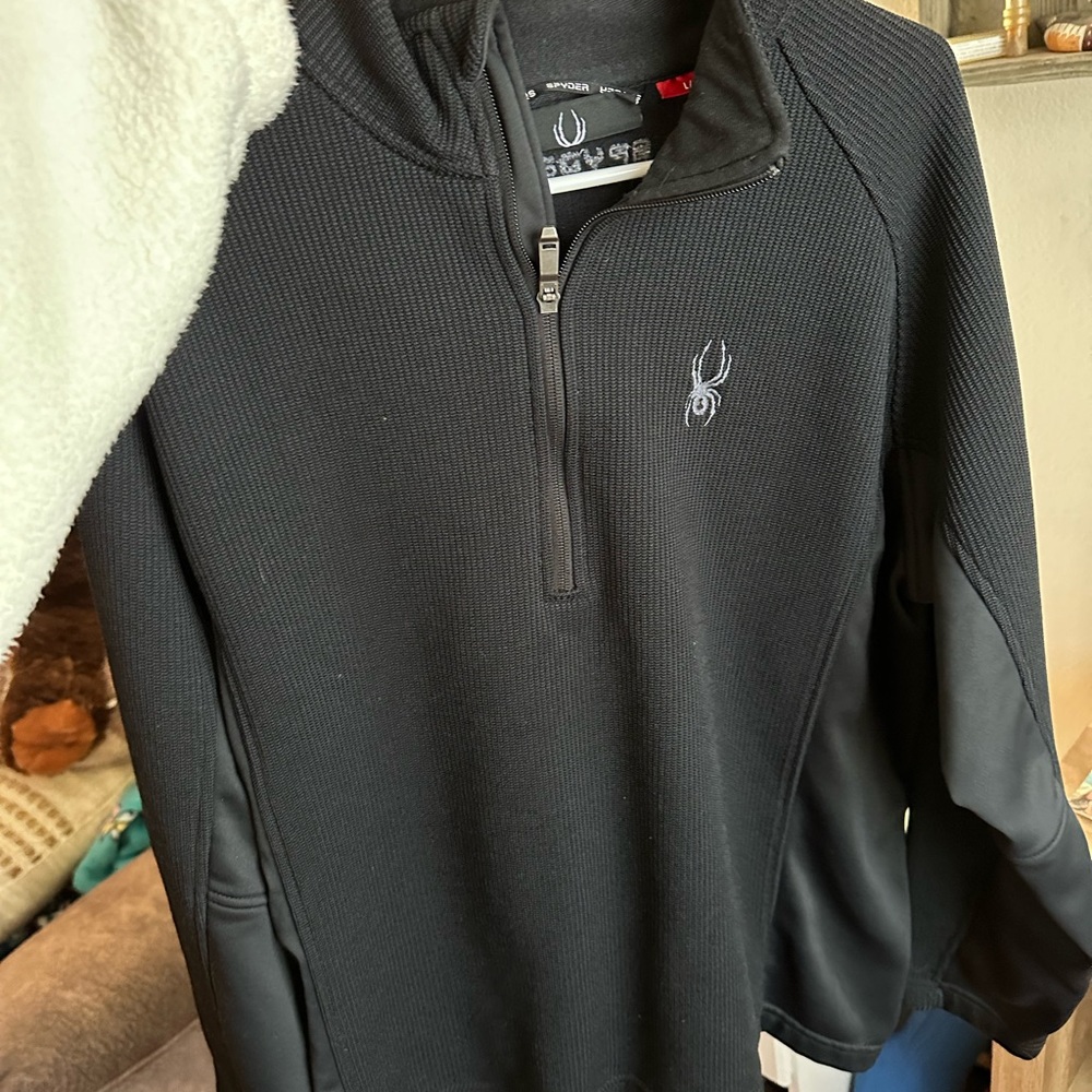 Men’s Spyder Black Half Zip